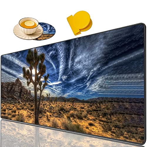 Large Game Mouse Pad + Coffee Coaster + Round Handle Clip,