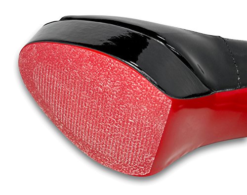 Shoe Bottoms Slip Resistant Shoe Sole Cover Protector for Heels Self-Stick Pads - Available in Clear, Black, or Red (Clear)