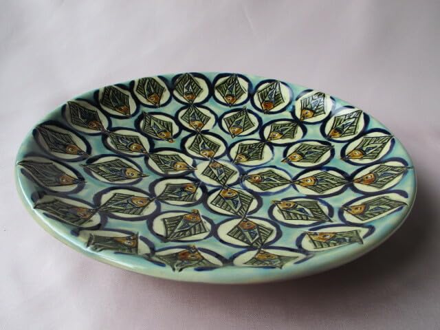 ♦壺屋焼 新垣修 美ら海皿 Amazon.co.jp: 壺屋焼 新垣 修 『 美ら海皿 』 皿 飾り皿 共箱栞 品