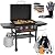 28 Inch Blackstone Griddle 2080 with Hood, XL Griddle Original 3-Burner Outdoor Flat Top Grill, Blackstone Accessories, Seasoning, Blackstone Gloves