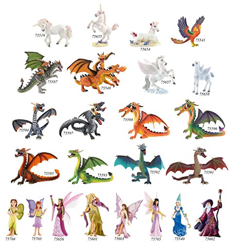 Bullyland 75594 - Spielfigur Drache Blau-Silber, ca. 8,7 cm, detailgetreu, PVC-frei, ideal als Tortenfigur und kleines… – Bild 3