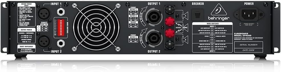 BEHRINGER EP4000-EUROPOWER Stereo Power Amplifier