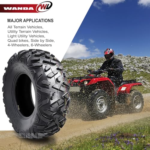 WANDA Set of 2 ATV UTV Tires 27x11-12 27x11x12 6PR Big Horn Style