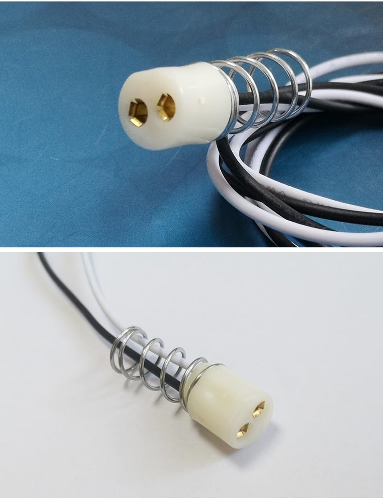 10pcs, LED lamp Holder UV lamp T5 T4 Plastic lamp Holder GN-T5 with Spring(66CM)