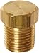 Dixon Valve HHP1M Brass Fitting, Hex Head Plug, 1/8" NPT Male