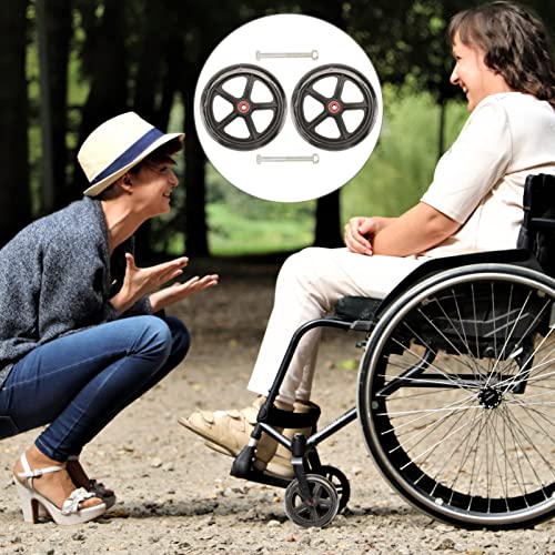 EXCEART 2 Pcs 7 Polegadas Rodas de Cadeira de Rodas Substituição Universal Pequeno Rollator Walker R