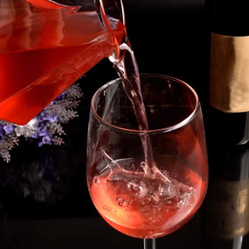 Copas de vino tinto de tiburón sin plomo y sin plomo para fiestas en casa, copas de vino rojo/blanco (2 piezas)