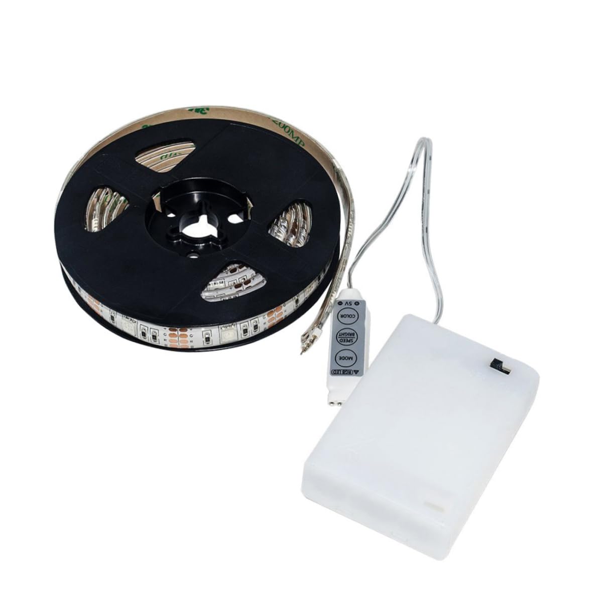 GOOHOCHY Flexible RGB Led Strip Light Kit 200cm Battery Operated Led Rope Lights for Bedroom Living Room