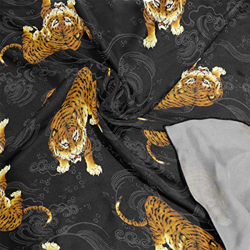 ALAZA Women's Graphic Print Premium Silk, Tiger Silk Scarf Square, 24X24 Inches4