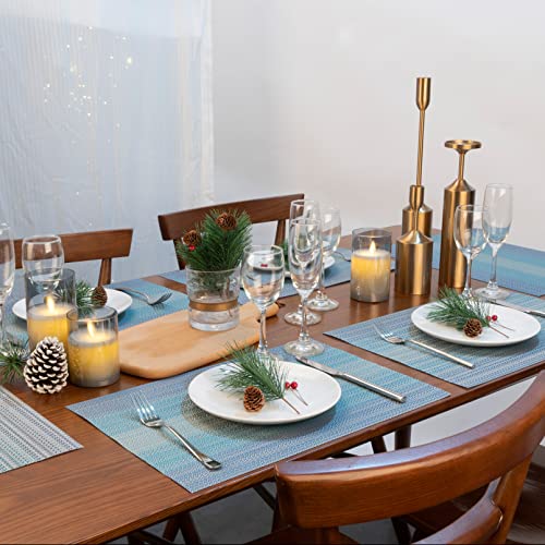 Winknowl Placemats, Set Of 8 Heat Resistant Stain Resistant Woven Vinyl Insulation Placemats thumb #6