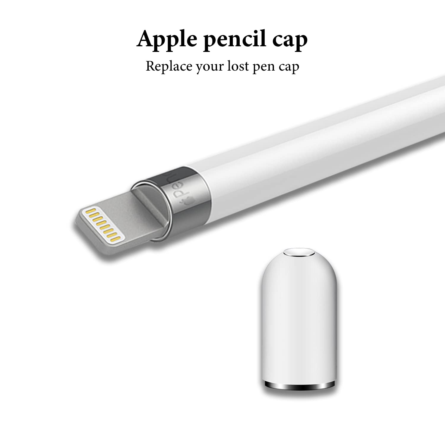 Tappi Magnetici Per Apple Pencil - 2 Pezzi, Bianchi, Per Proteggere La Porta Di Ricarica - Foto 11