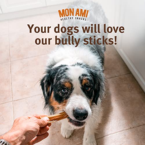 Mon Ami Jumbo Bully Sticks for Large and Small Dogs (5-6 inches, Pack of 12) – Grass Fed Dog Treats – Bully Sticks Natural Dog Treat Mon Ami Jumbo Bully Sticks for Large and Small Dogs (5-6 inches, Pack of 12) – Grass Fed Dog Treats – Bully Sticks Natural Dog Treat
