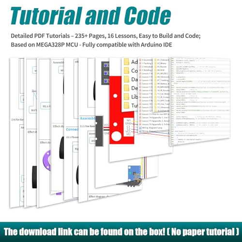 Adeept Self-Balancing Robot Car Kit(Compatible with Arduino IDE), STEM Projects Kit, Robotics & Engineering Kit, Programming Set, Line Tracking, Ultrasonic Sensor, IR Wireless Remote Control - Image 4