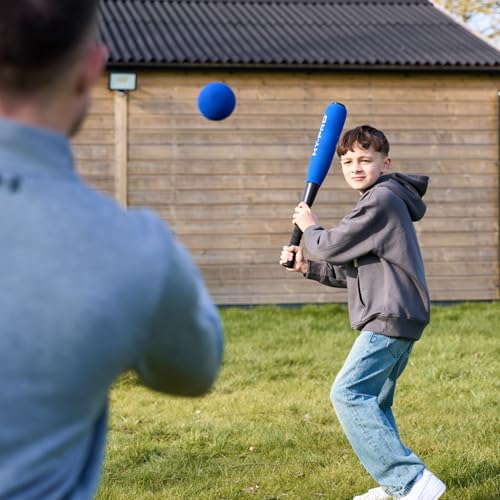 Hy-Pro Schaumstoff Baseball Schläger und Ball Set - Blau, Soft-Touch Schläger und Ball, optimal für Kinder, Rutschfester Griff, 24 Zoll Schaumstoff Schläger, Schaumstoff Ball, Soft Toy, Outdoor-Spiel