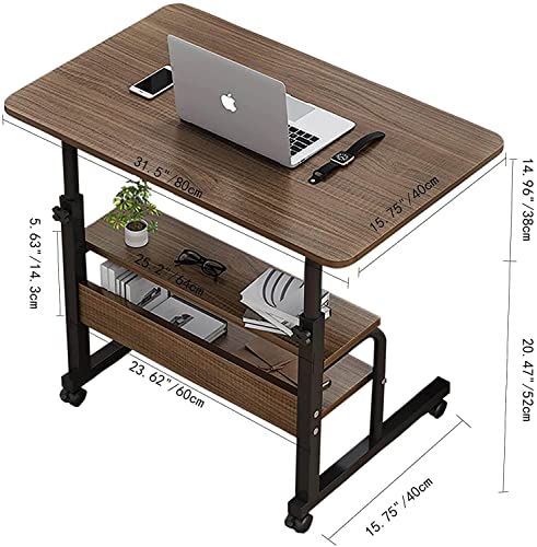 Computer Desk Home Office Desks Adjustable Laptop Desk For Small Spaces Portable Work Writing Study Desk Gaming Desk With Storage Size 31.5X15.7 Inch #TOP6
