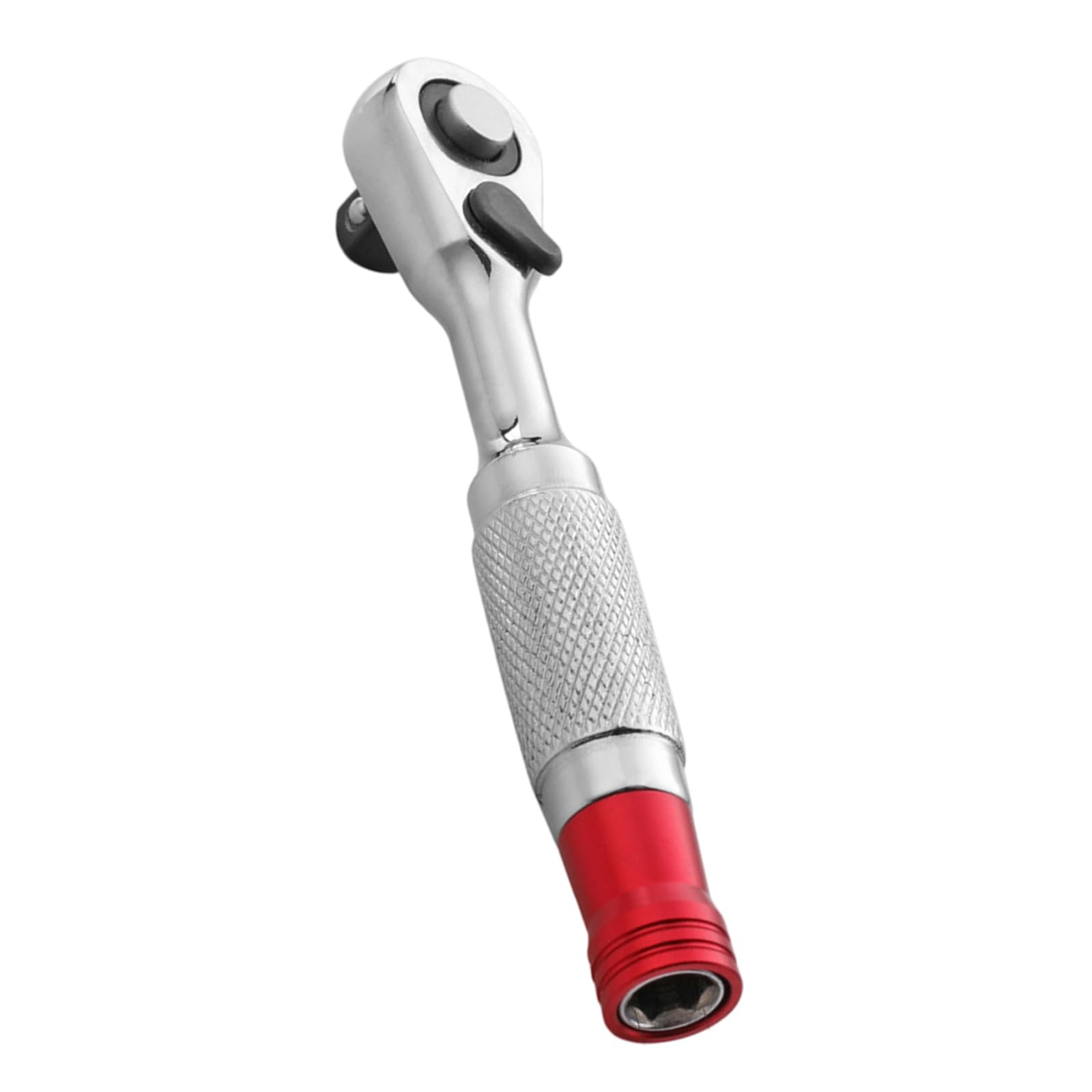 Cazstyk Knurled Sleeve Torques 1 / 4Inch Ratchets Wrench Socket With 2 Directional Mechanism And Swivels Head For Accessing Tight Confined Space Socket