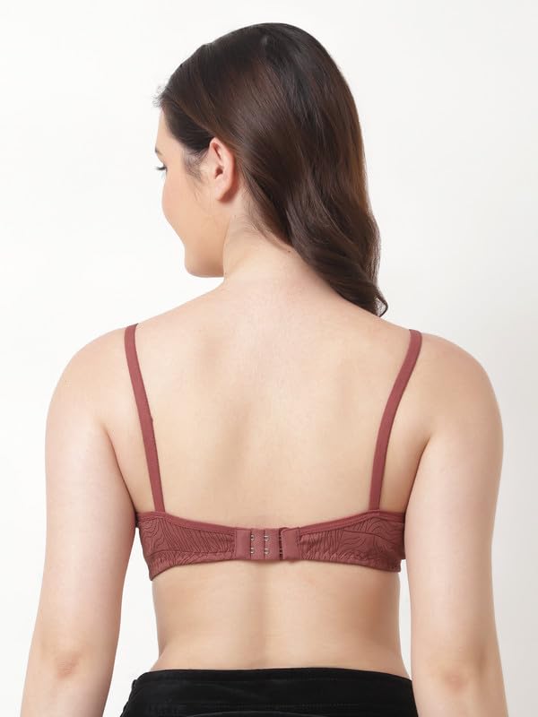 Image of Women's Cotton Full Coverage Lightly Padded Wirefree T-Shirt Bra Combo Pack of 3