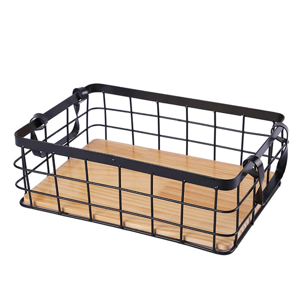 Cabilock Tiered Fruit Basket Black Storage Basket Iron Fruit Bowl Multi-Purpose Household Storage for Snacks Sweets