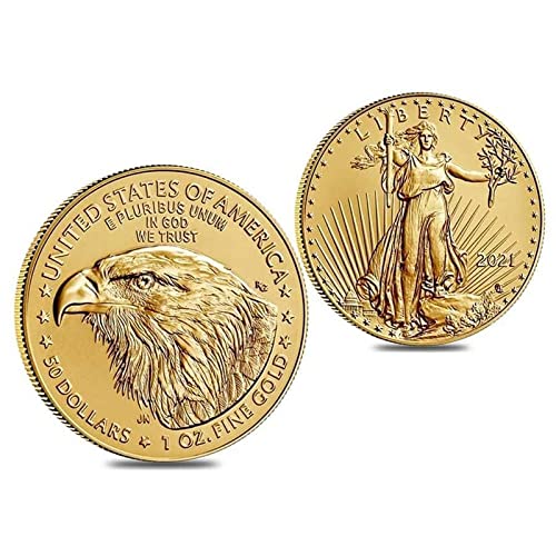 American Eagle Ocean Statue Gold Coins Silver Coins Commemorative Coin Statue of Liberty Coin Commemorative Gold Plated Coins