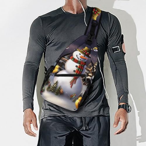 Morrales Sling Snowman Birds para Mujer y Hombre miniatura 7