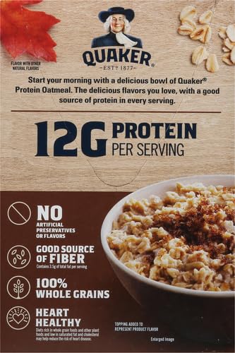 Quaker Quaker Instant Oatmeal, Protein Maple Brown Sugar thumb #2