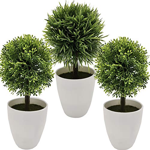 Fycooler Plantas Artificiales Falso árbol Topiario de Boj,árbol Artificial en Forma de...