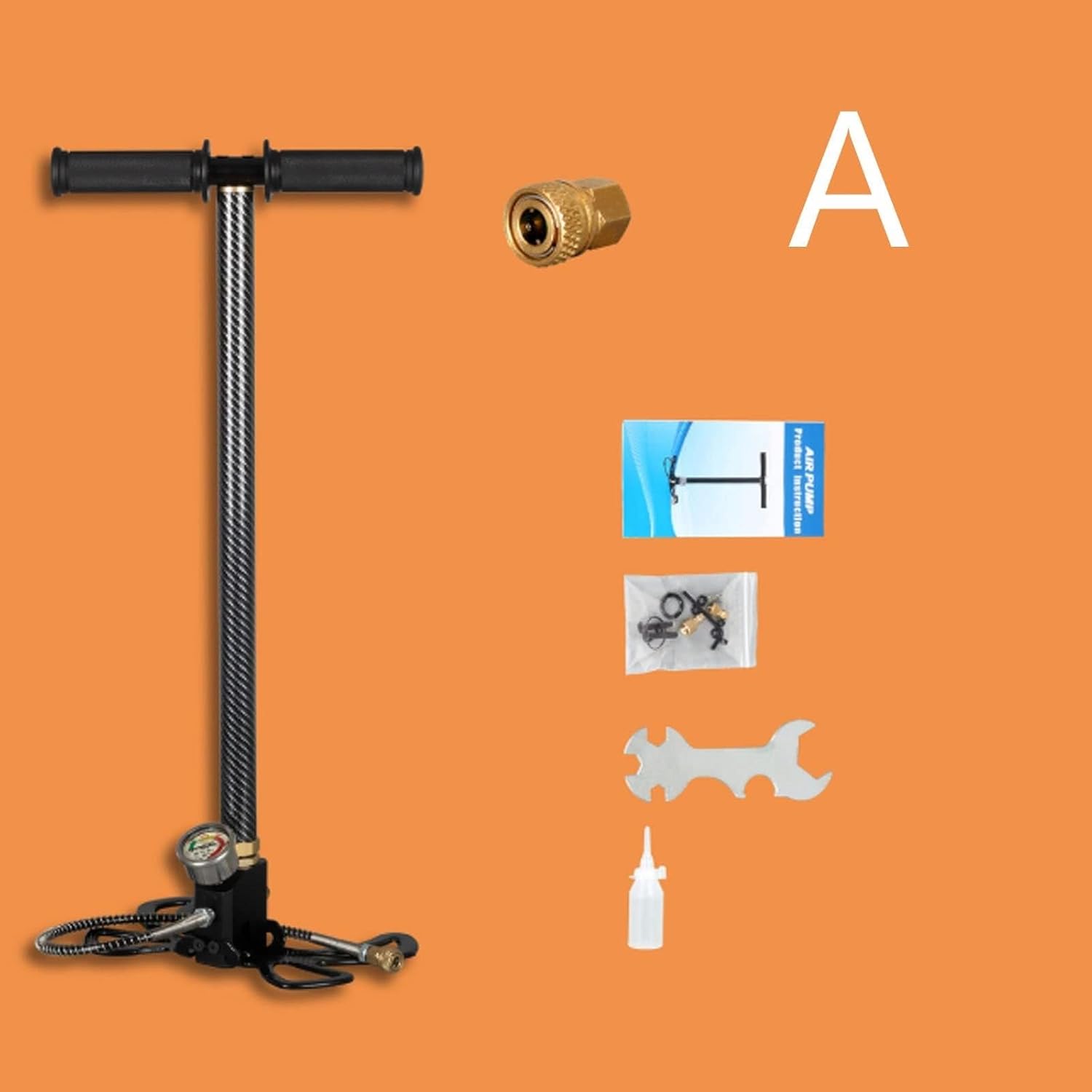 Air Gun Rifle Air Stirrup Pump High-Pressure Manual Three-Stage Desiccant Intake Filter