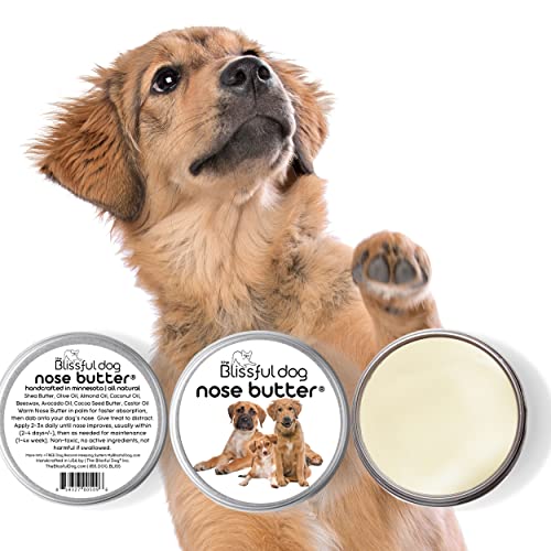 Image of The Blissful Dog Mixed Breed Nose Butter, Versatile Dog Nose Balm for Dry Nose, Handcrafted Nose Moisturizer, Easy-to-Apply Dog Essentials, Unscented, 1 oz.