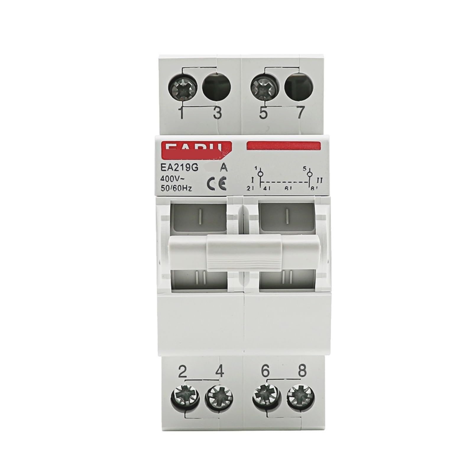 JNVFTCUX 2P 40A 63A MTS Dual Power Manual Transfer Interlock Circuit Breaker DIN Rail Isolator Switch(25 V)