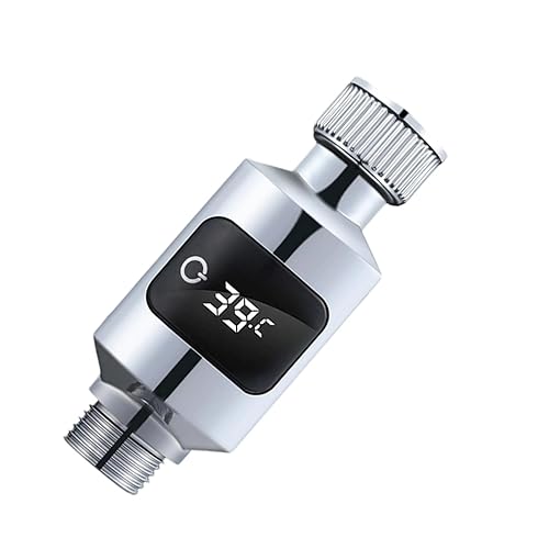 Miniatura 5 de Termómetro de ducha LED, pantalla digital, 3.7 x 1.4 in, medidor de sensor de temperatura, medidor de temperatura del agua, mantenimiento constante