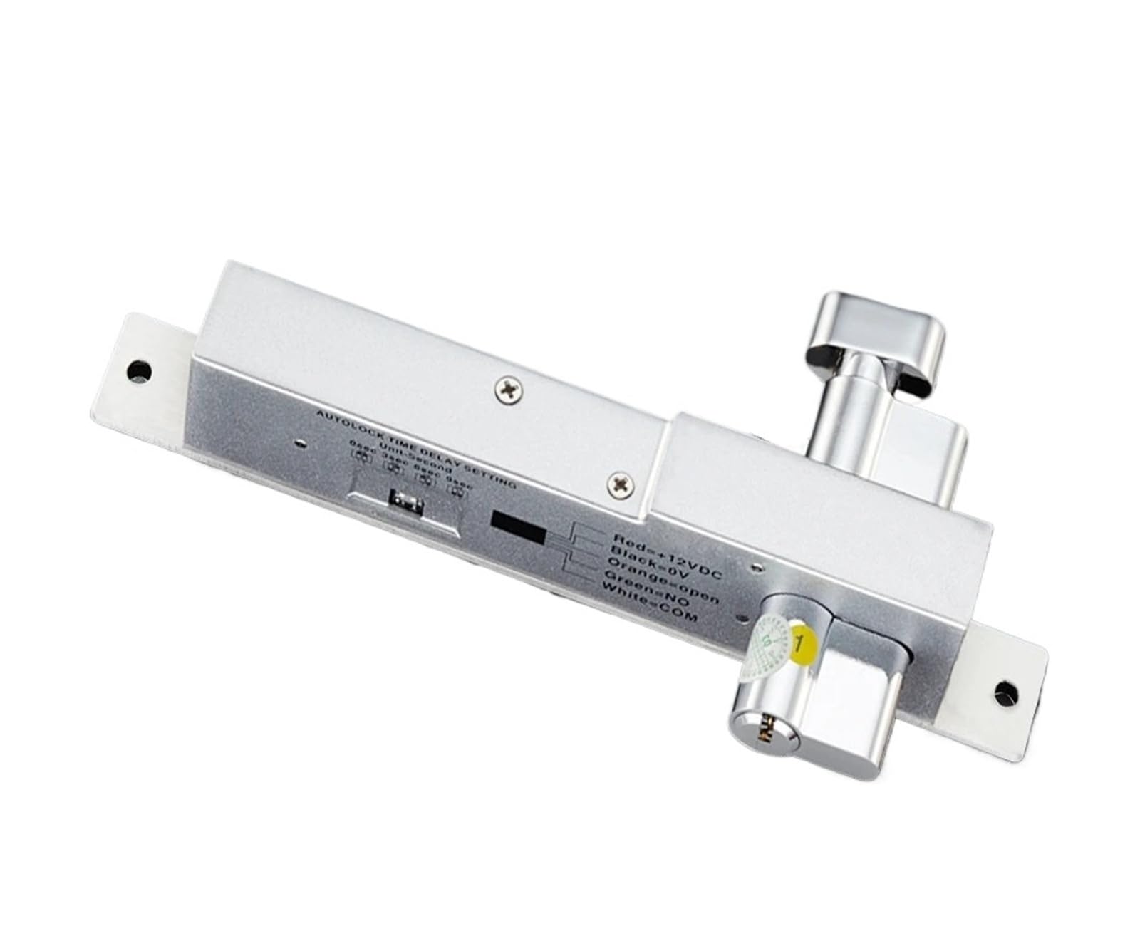 Lylnv One Color Electric Door Lock Magnetic Drop Bolt Fail Secure No-Type Mortise Lock With Time Delay Door Contact Signal Feedback Cylinder Key