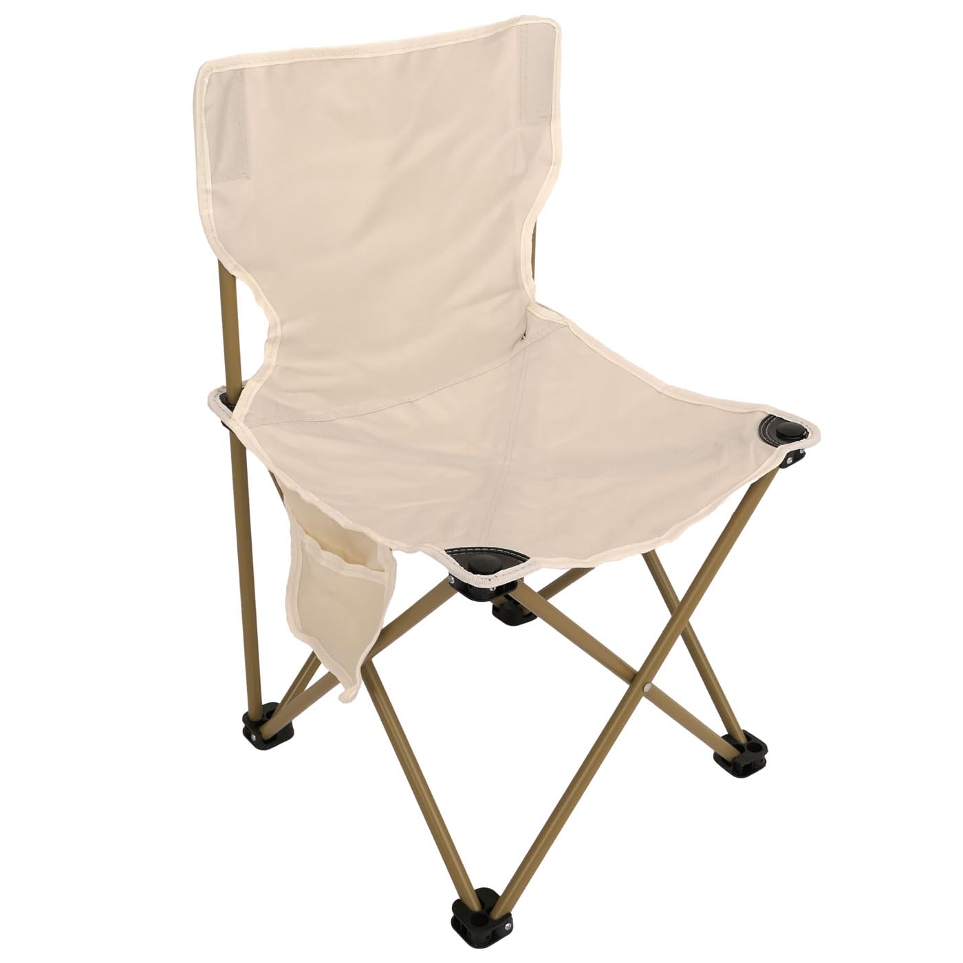 Set da campeggio HWC-N50, tavolo pieghevole 4x sedie pieghevoli sedia da pesca, con borsa, metallo - bianco