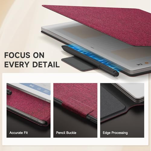 Ayotu Capa para notável Paper Pro, livro de tecelagem mosaico com fivela de caneta, capa magnética i