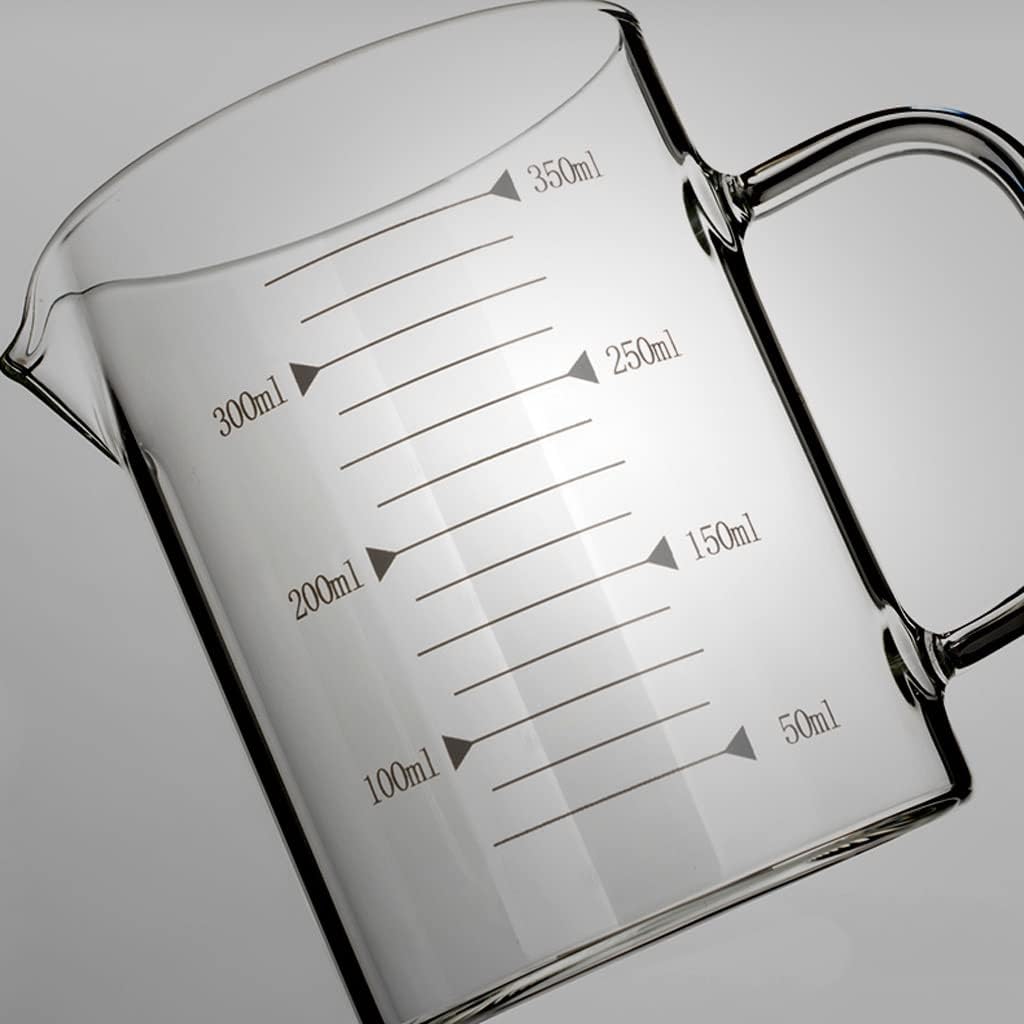 Glass Measuring Cup With Scale Milk Cup High Temperature Resistant Household Kitchen Baking Beaten Egg Cup Measuring Water Cup (Size : 1000ml)