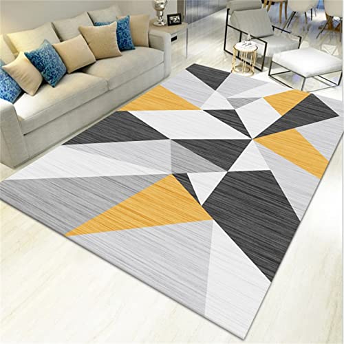 Tapis antidérapant grand format 200x250 géométrique et lavable - 2