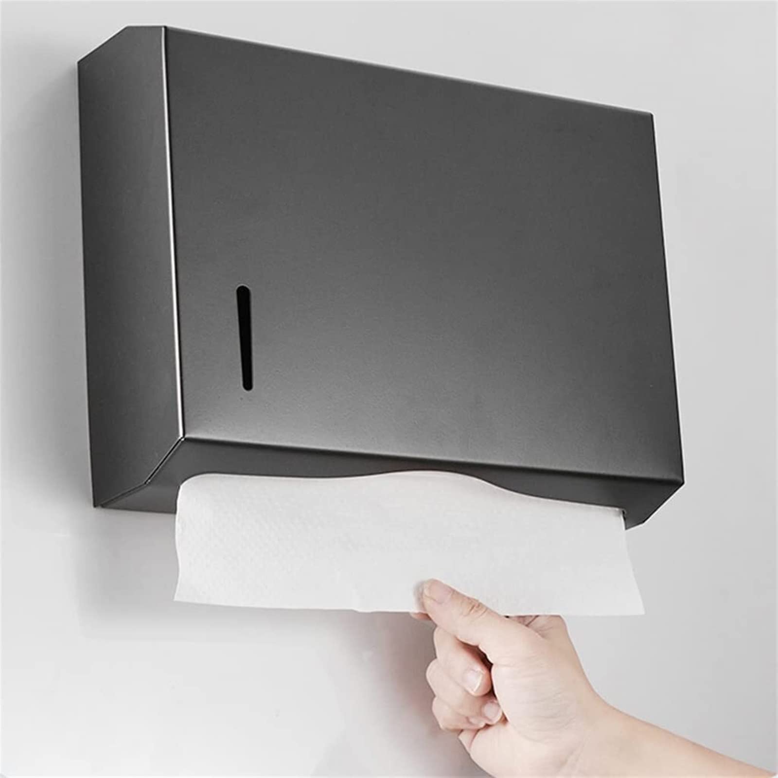 Portarrollos de papel higiénico negro dispensador de pared para baño y cocina