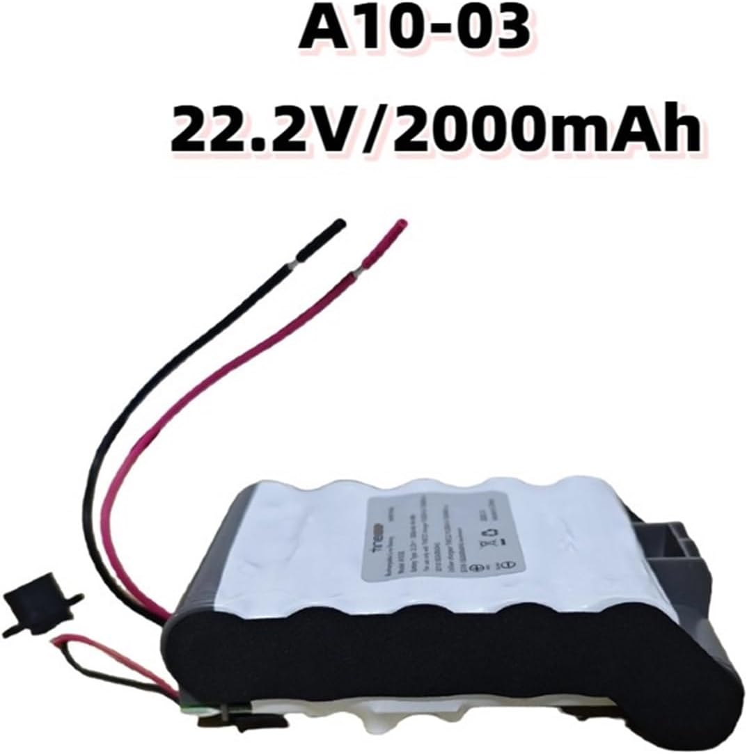 22.2V 2000mAh Replacement Battery| Compatible with Tineco A10 Dash/Plus/-D/Essentials Handheld Vacuum Cleaner, Model A10-03 Li-ion Battery Accessories with Stable Performance