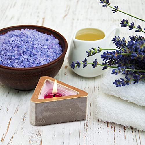 Scented Candles Gifts Set For Women, 6 Pack Aromatherapy Candles In Triangle Cement Pot For Home Scented Candle Sets Use For Meditation, Yoga，Decoration #TOP4