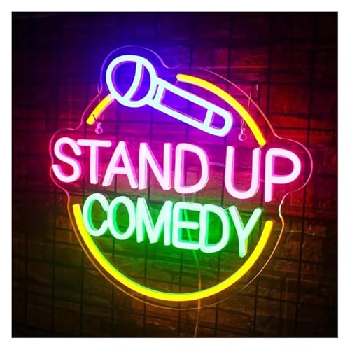 Enseignes lumineuses décoratives néon Stand Up Comedy pour chambre