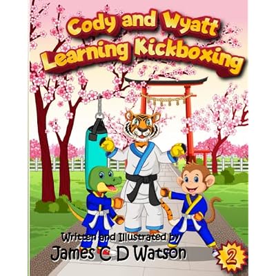 Cody and Wyatt Learning Kickboxing