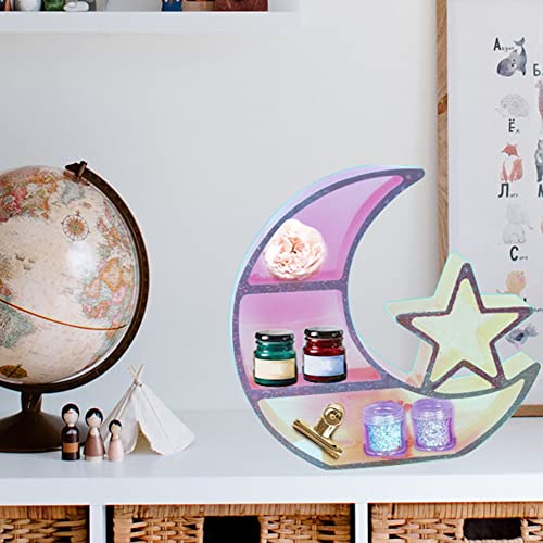 Moon Star Shelf Mold Silicone Crescent Display Stand Tray Epoxy Casting Mould DIY Jewelry Holder Storage Rack DIY Craft Home Decor