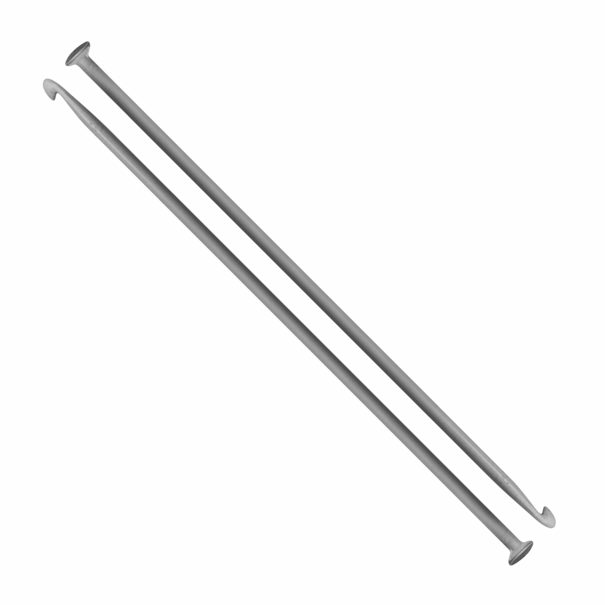 Jyoti Crochet Hook Aluminium for Wool Work, Hand Knitted Sewing DIY Craft Weaving Needle, Ideal for Sweaters, Purses, Scarves, Hats, Booties, # 15754 (Silver, 10"/25cm of Size 12/2.5mm) - 5 Pieces-image-19