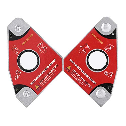 QINGRAN 2 pezzi multi-angolo 30/60/45/90 magneti per saldatura portautensili strumenti di saldatura, per utensili elettrici per saldatura aspiratore ferro da stiro manuale, 2 pezzi