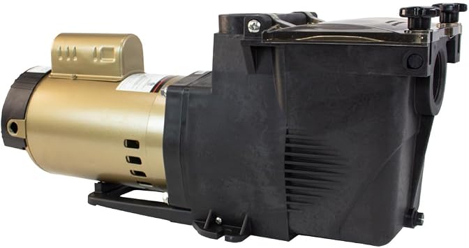 Rx Clear Ultimate Niagara 1 HP Inground Swimming Pool Pump | Dual Voltage 115/230V | 116 GPM | Large Strainer Basket | Corrosion-Resistant | 2 Plumbing Connections