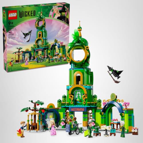 LEGO Wicked Welcome to Emerald City Building Toy - Wicked Toy for Kids, Ages 9+ - Gift for Girls and Boys with Tower Model, Glinda, & Elphaba Minidolls - 75684 - Image 8