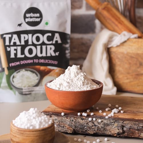 Image of Urban Platter Tapioca Flour, 500g (Neutral Taste | Ideal for Baking, Thickening, and Crisp Batters | Pantry Essential)