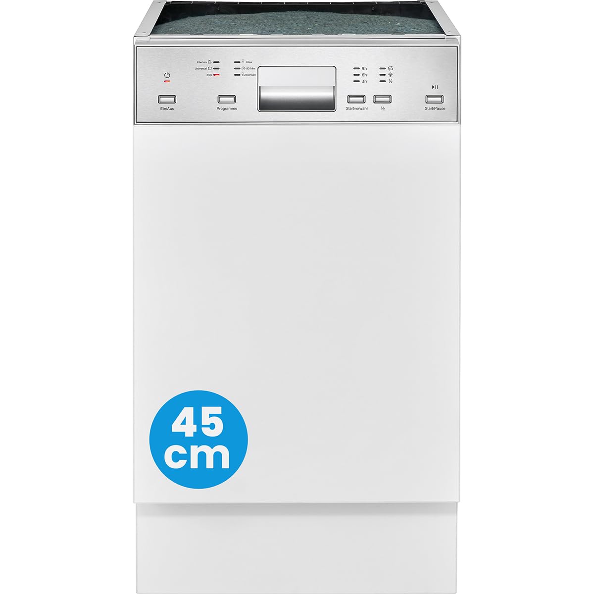 Bomann Geschirrspüler 45 cm teilintegriert Spülmaschine automatische Türöffnung Aquastop 6 Programme GSPE 7422 TI
