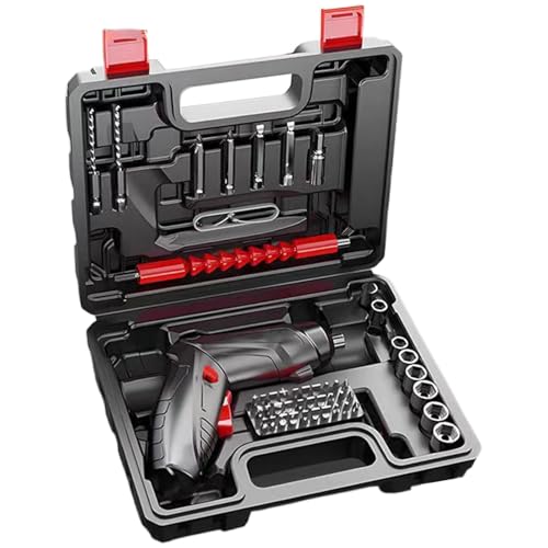 Qiwieod Elektrischer Schraubendreher - Ergonomischer Griff Und Leise | Mit Langlebigem Akku | Für Möbelmontage Heimwerkerprojekte Hausreparatur Handwerk Heimwerker