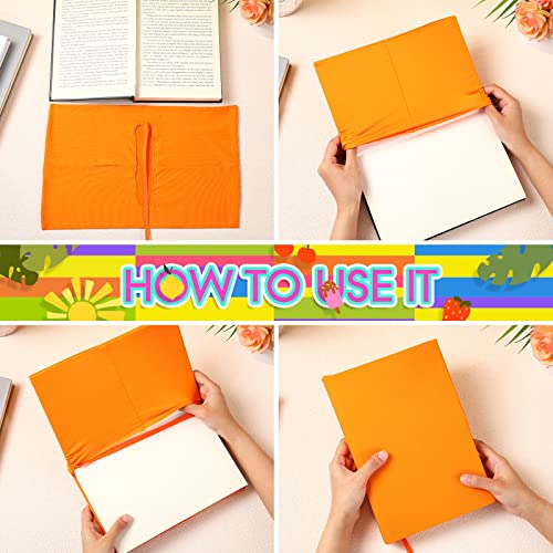 Colarr 36 Pcs Jumbo Book Covers Stretchable Book Covers 9 x 11 Inch Paperback Color Protective Fabric Cloth Book Covers for Hardcover Up to 10 x 14 Inch Washable Reusable Textbooks Cover for School - Thumbnail 4