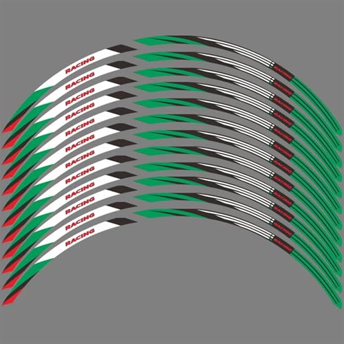 Varios Estilos Pegatina para Rueda De Motocicleta, Impermeable, para CB125F CB 125 F Twister CB 125F 2021 2022 2023, Cinta Adhesiva para Llanta(Style 5)